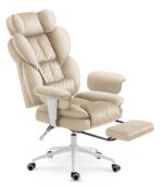 Офісне крісло Hell's Chair HC-1037 Beige оксамитове - Зображення 5