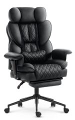Офісне крісло Hell's Chair HC-1037 Black екошкіра