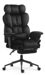 Офісне крісло Hell's Chair HC-1037 Black оксамит