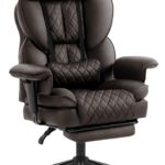Офісне крісло Hell's Chair HC-1037 Brown екошкіри