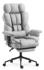 Офісне крісло Hell's Chair HC-1037 Grey тканина