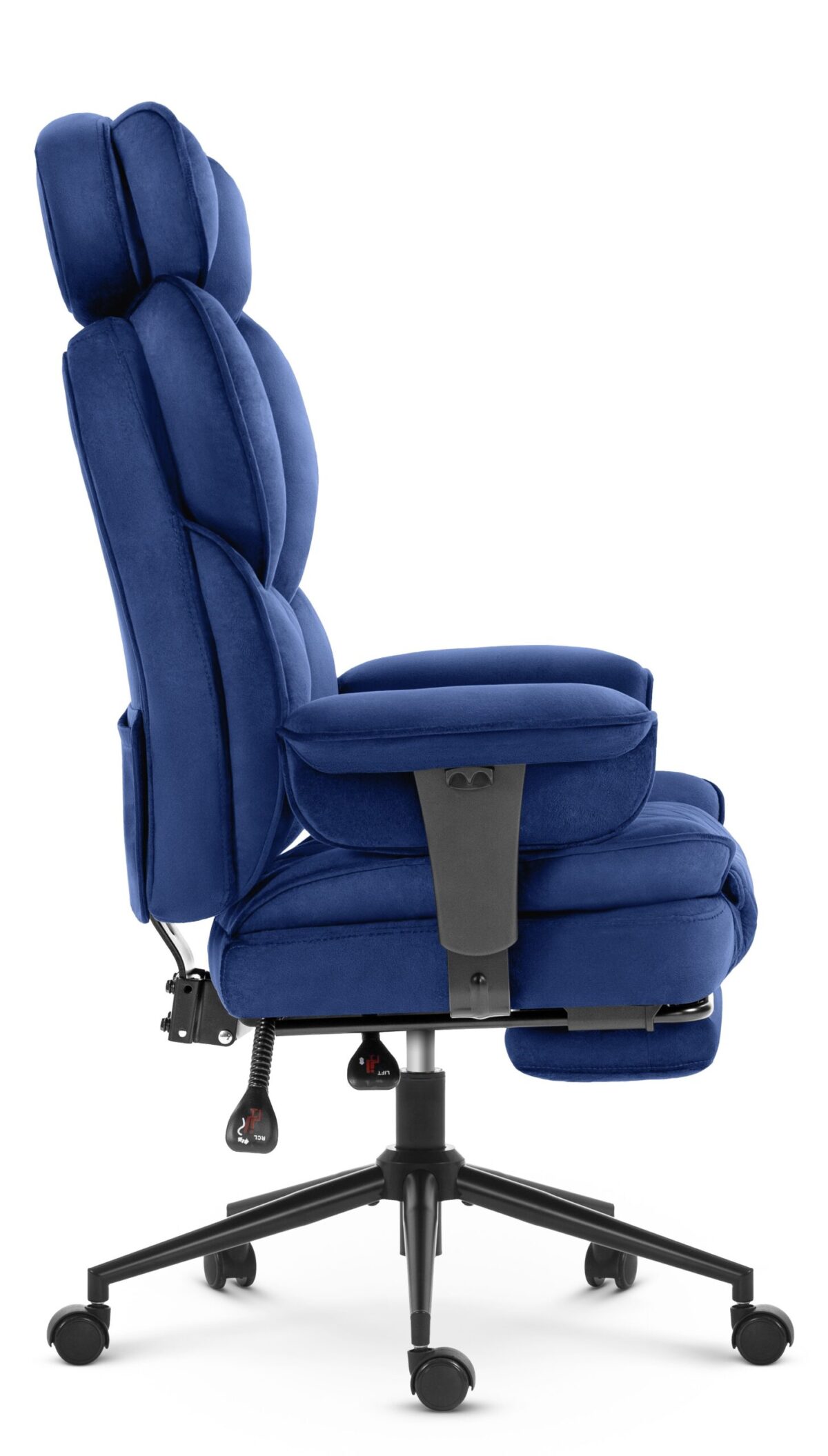 Офісне крісло Hell's Chair HC-1037 Dark blue оксамитове - Зображення 3