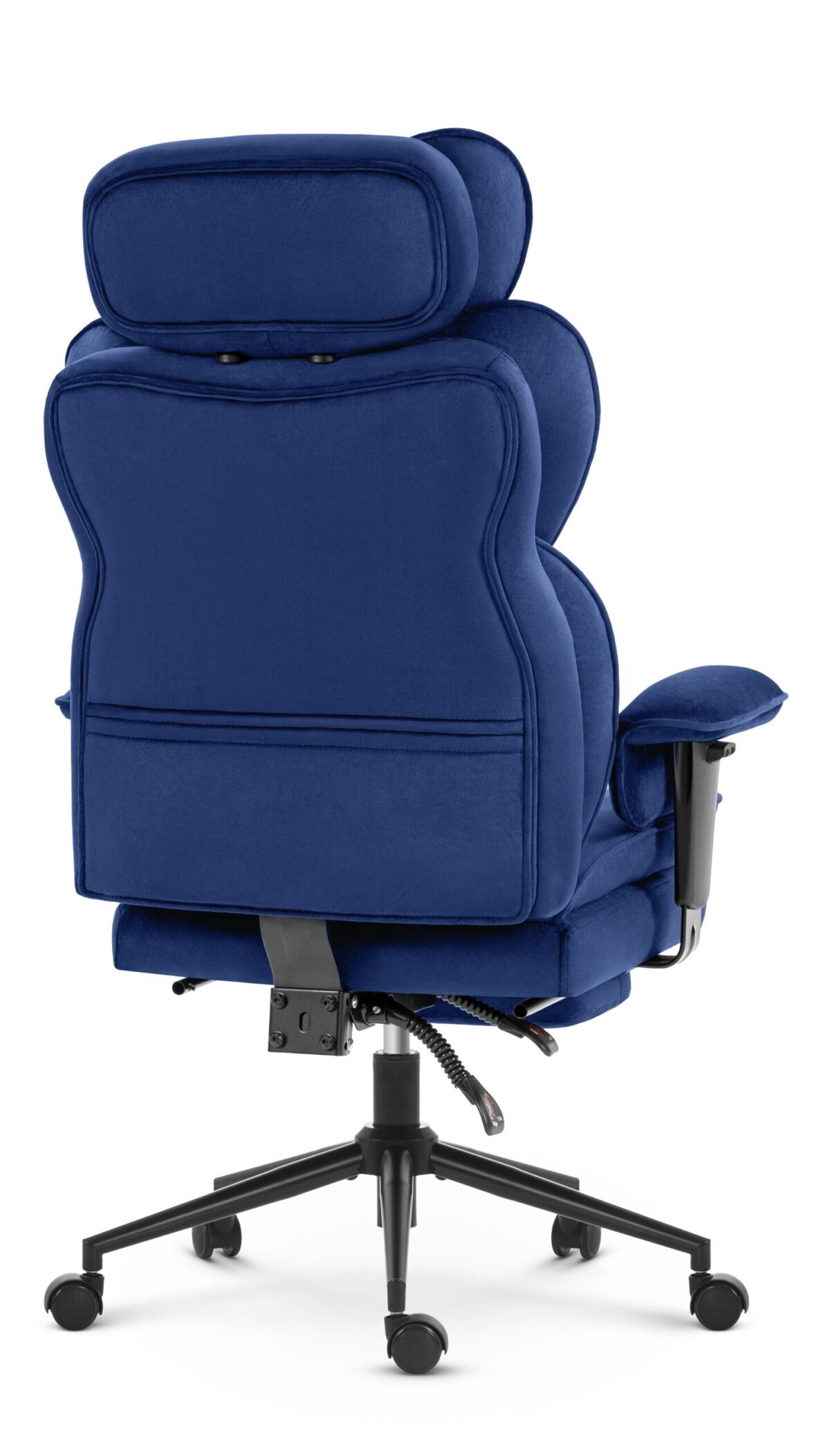 Офісне крісло Hell's Chair HC-1037 Dark blue оксамитове - Зображення 4