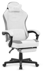 Геймерське крісло Cabro C510 White замша