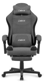 Геймерське крісло Cabro C510 Dark grey замша - Зображення 2