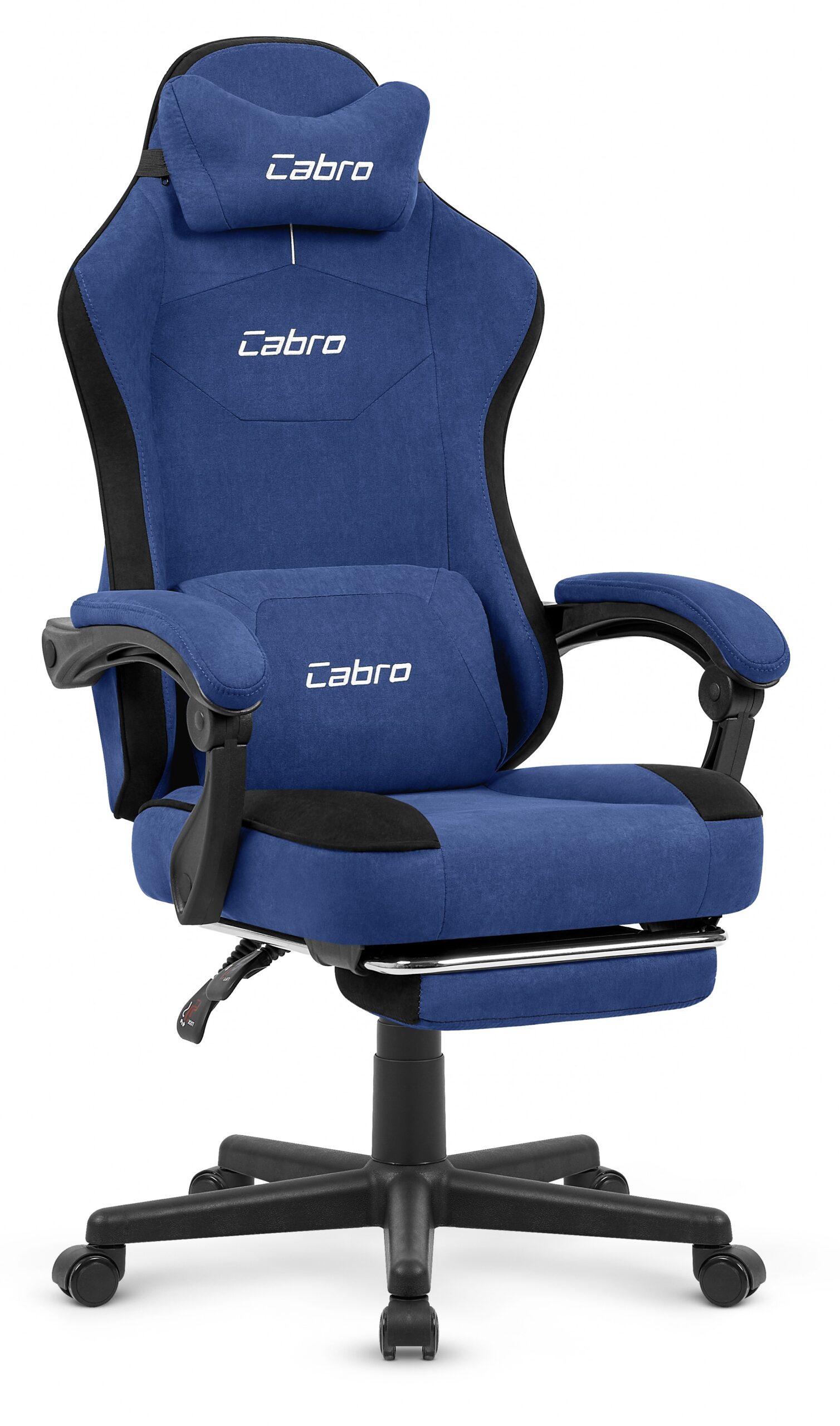 Fotel-gamingowy-Cabro-C510-Navy-Niebieski-Tkanina-Zamszowa Ігрове крісло Cabro C510 Dark blue замша - Зображення 1