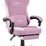 Геймерське крісло Cabro C510 Pink замша
