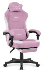 Геймерське крісло Cabro C510 Pink замша