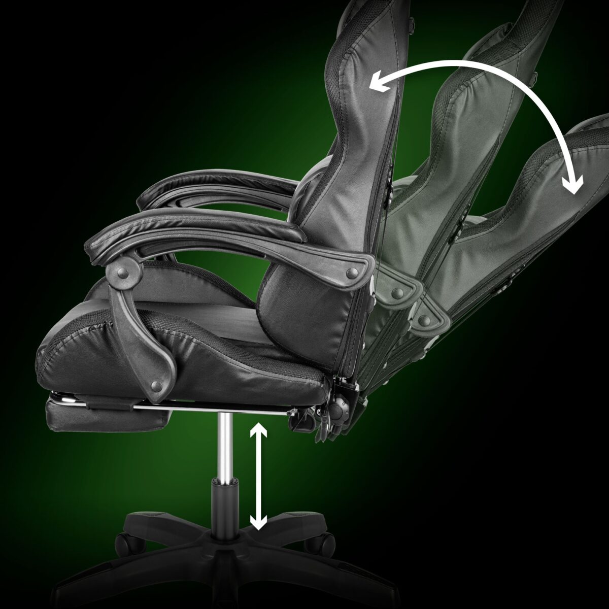 Геймерське крісло Kruger&Matz GX-150 Black RGB KM0790-BLED+ - Зображення 10