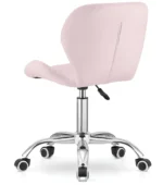 Оксамитове обертове крісло Ekspand SKY74-1A Pink - Зображення 3