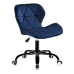 Оксамитове обертове крісло Ekspand SKY74-1A Dark Blue